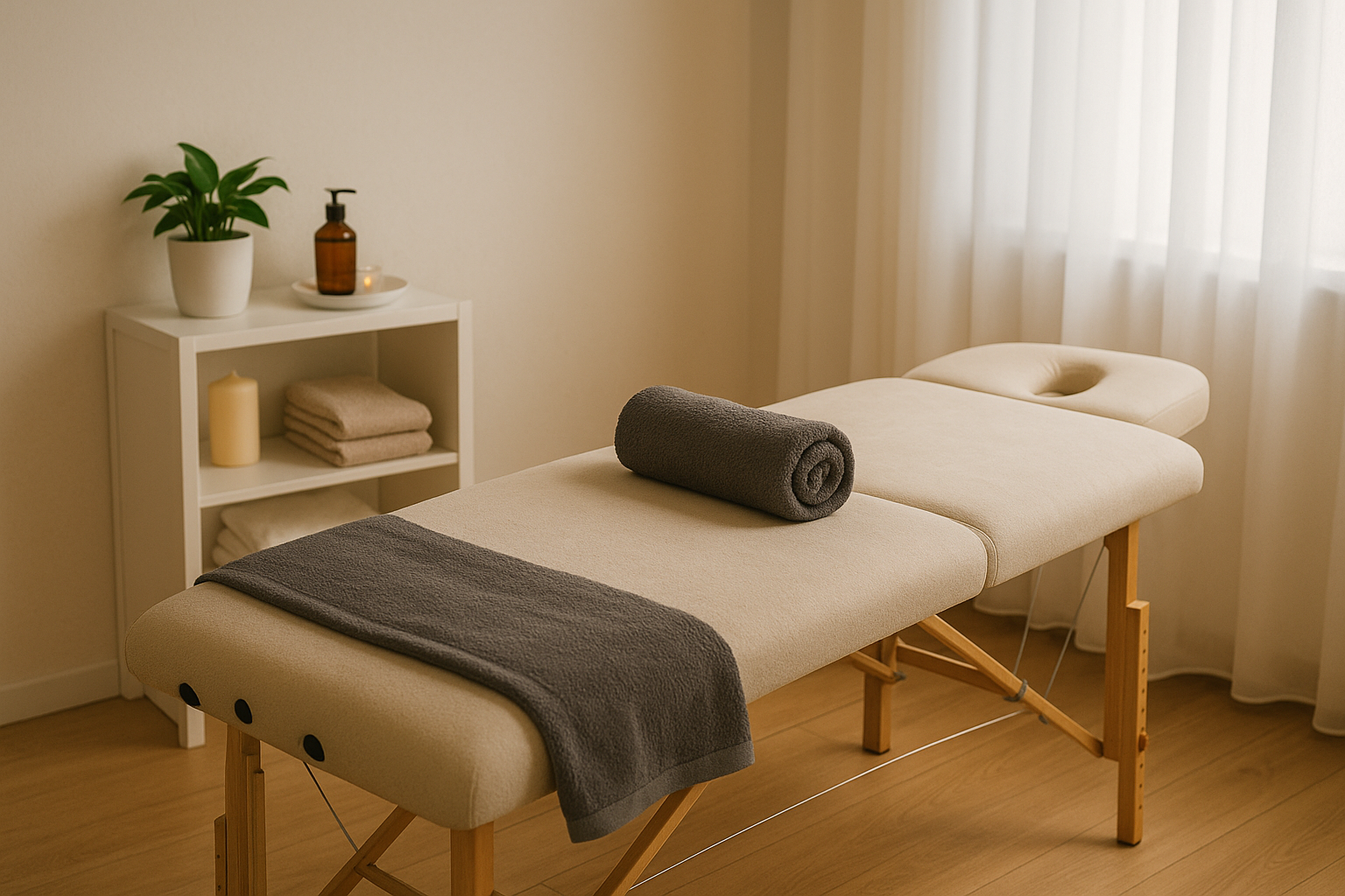 Rustige massagepraktijkruimte in Harlingen bij Flow & Focus