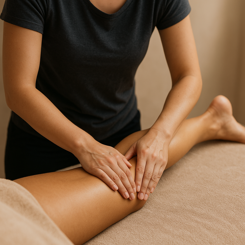 Sportmassage van het been voor sporters in Friesland